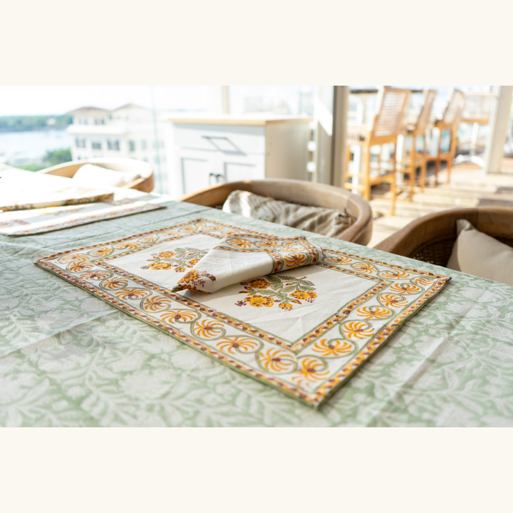 Autumn Sunflower - Canvas Cotton Placemats (Set of 4)