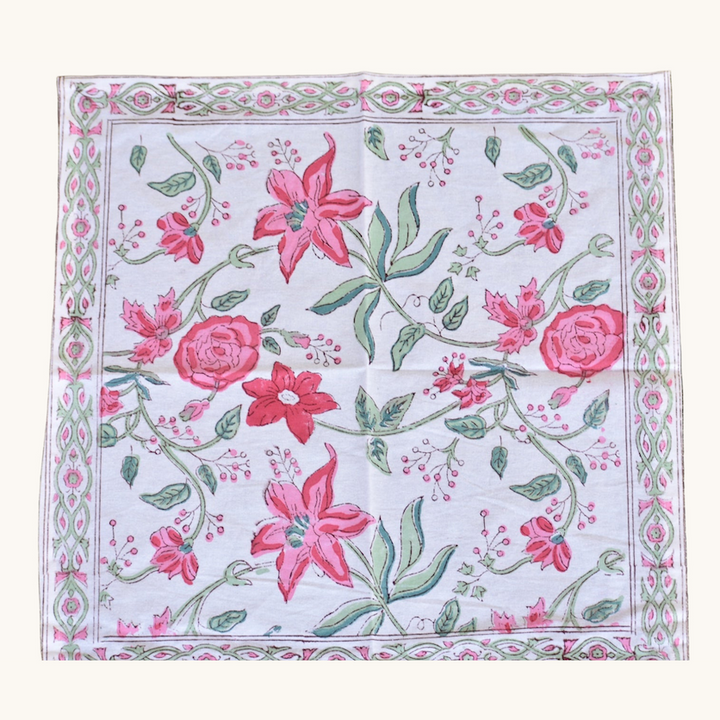 Mistletoe Rose - Cotton Table Napkins (Set of 4)