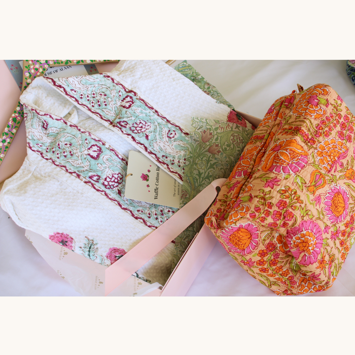 Petal & Mint - Waffle Cotton Robe