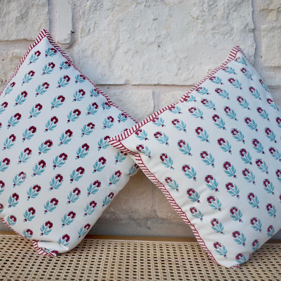 Hand Block Printed Cushion – Elegant & Stylish Decor