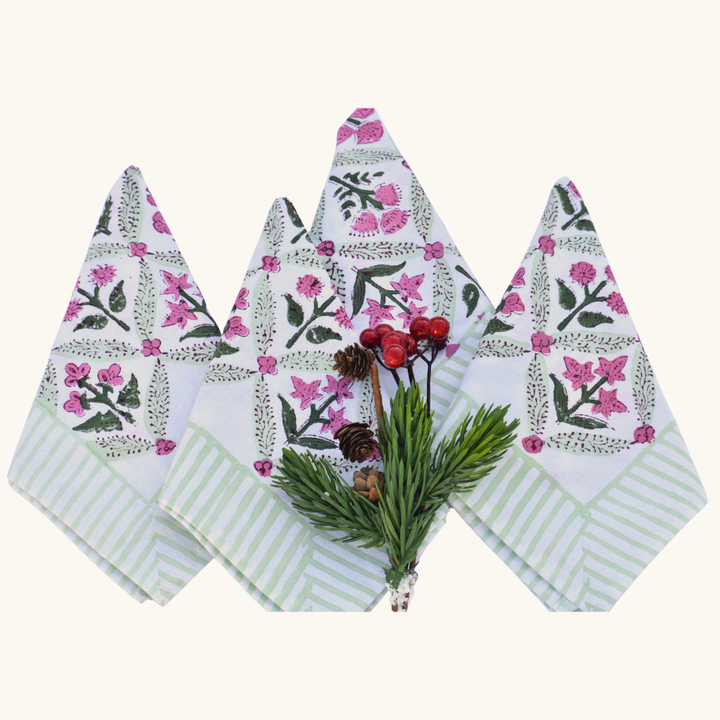 Chintz Vine - Cotton Table Napkins (Set of 4)