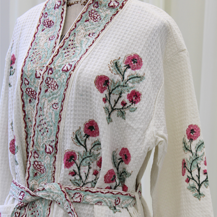Petal & Mint - Waffle Cotton Robe