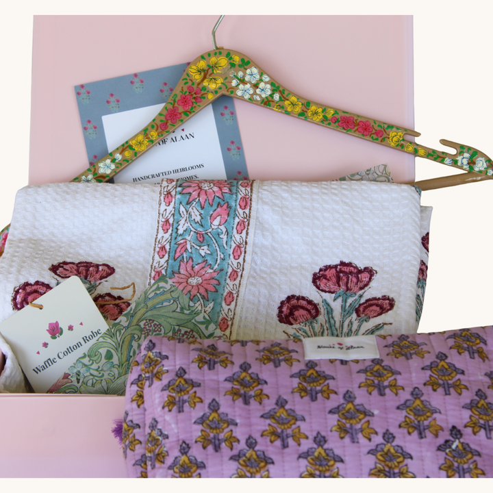 Dusty Rose - Waffle Cotton Robe