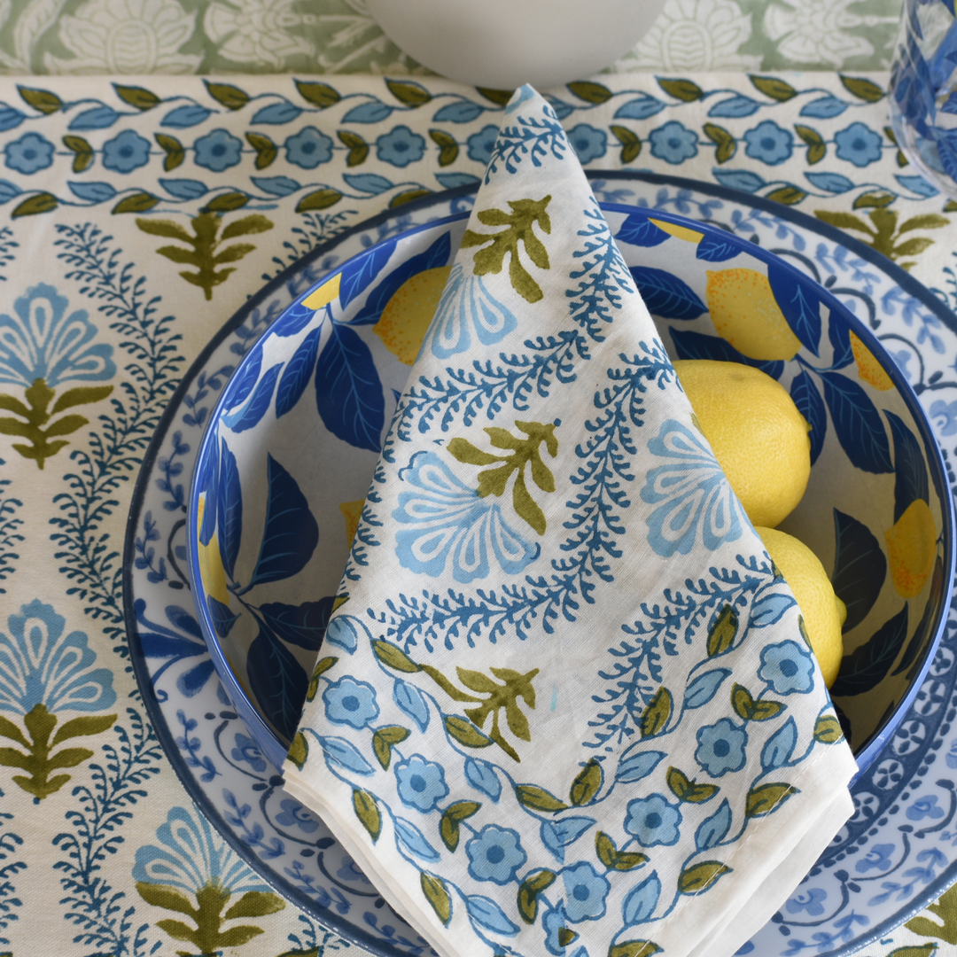 Blue Breeze - Canvas Cotton Placemat Set