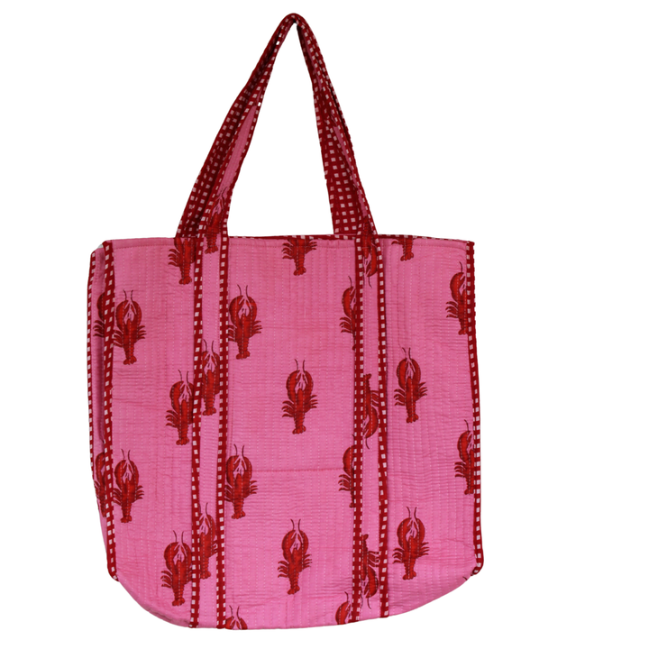 Coastal Catch Quilted Cotton Tote