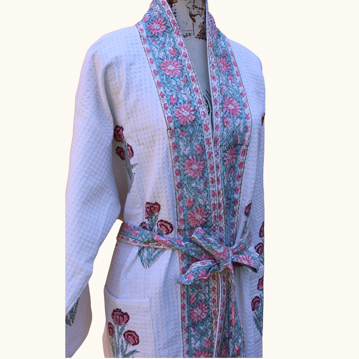 Dusty Rose - Waffle Cotton Robe