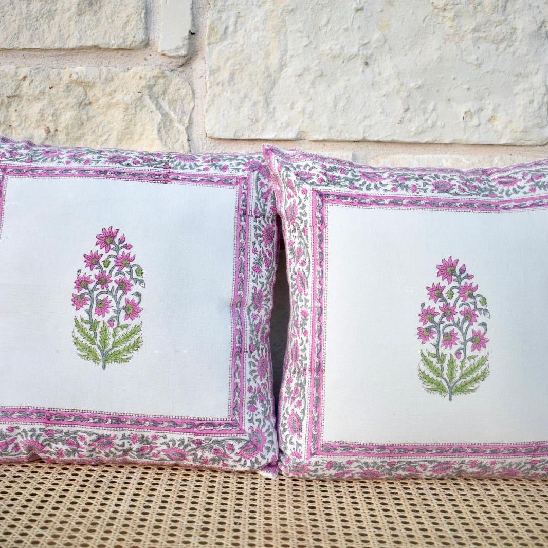 Hand Block Printed Cushion – Elegant & Stylish Decor