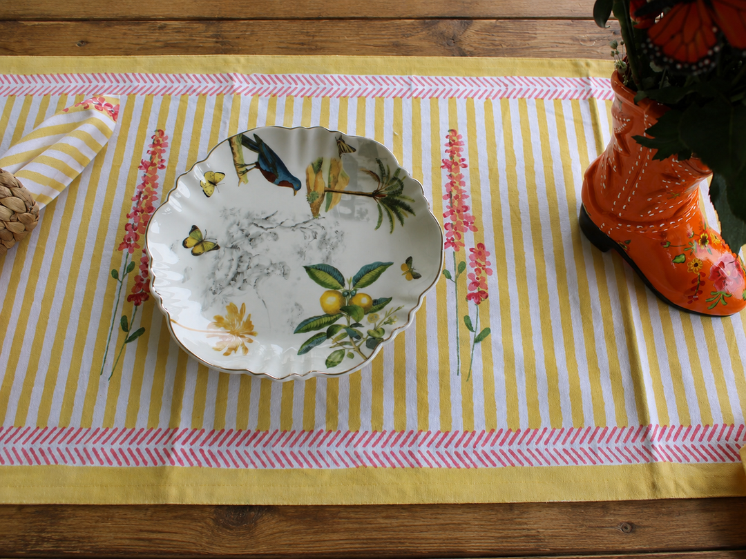 Honey Stripe Table Runner - 15IN x 90IN