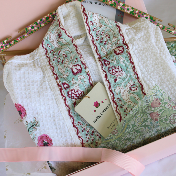 Petal & Mint - Waffle Cotton Robe