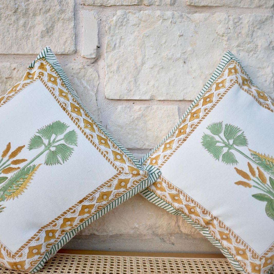 Hand Block Printed Cushion – Elegant & Stylish Decor