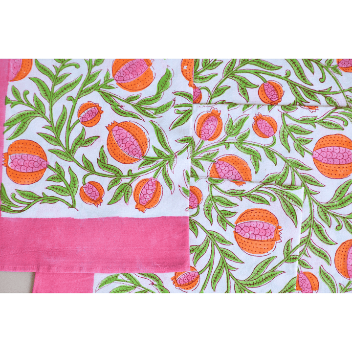 Pomegranate Bliss - Cotton Table Napkins Set