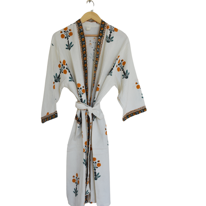 Handcrafted Cotton Women Robe – Comfortable & Stylish