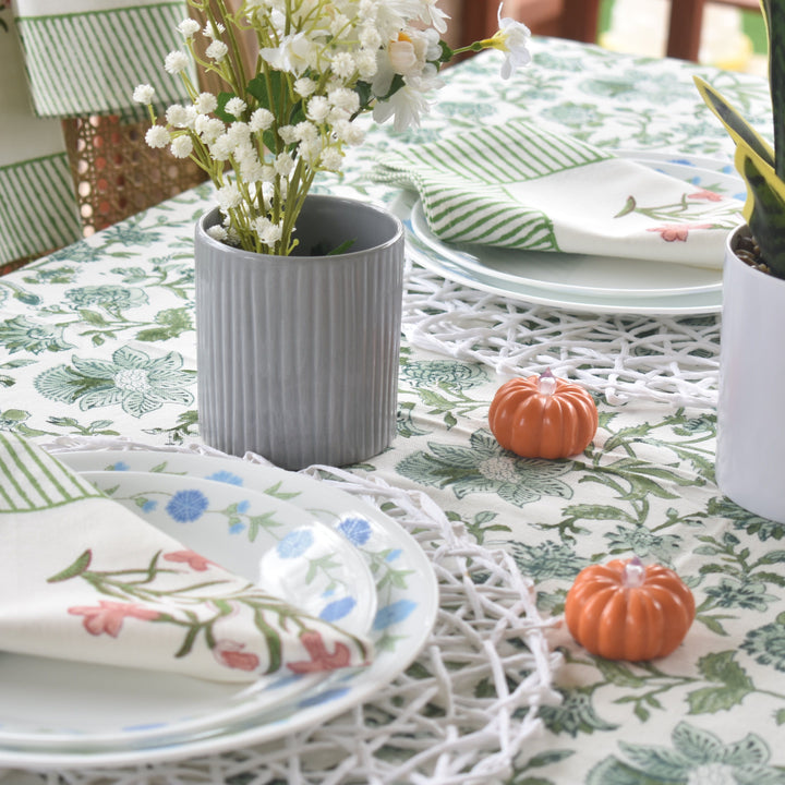 Hand Block Printed Tablecloth – Elegant & Functional