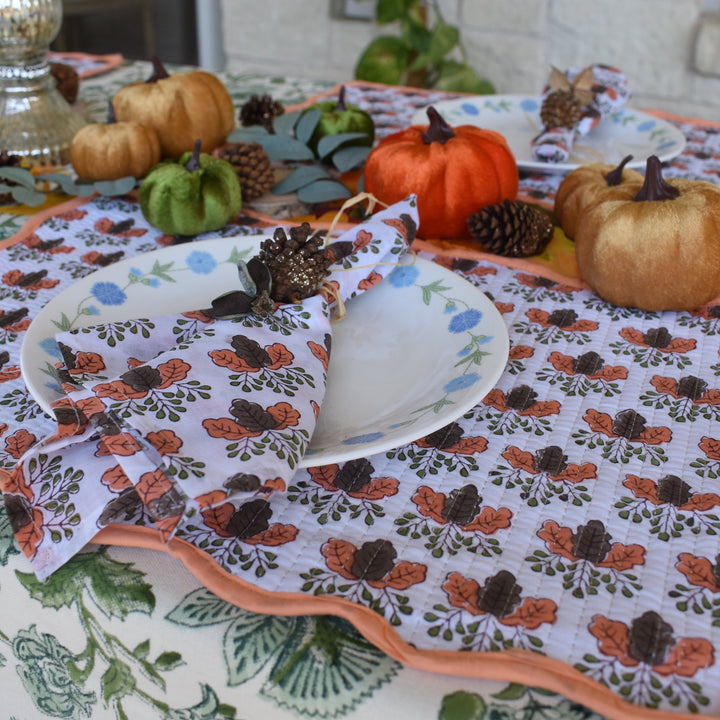 Handcrafted Quilted Cotton Placemats (Set of 6)