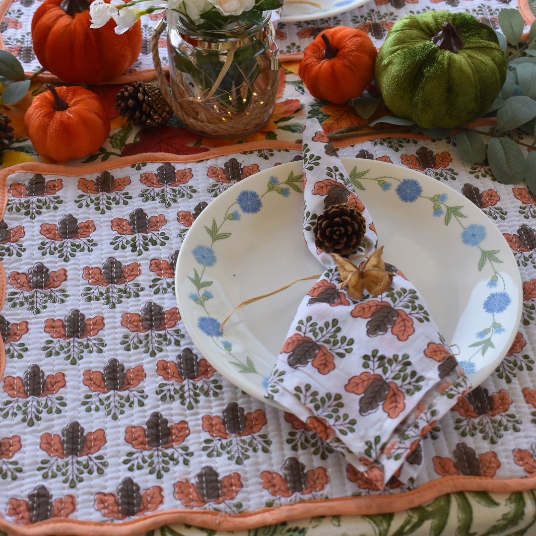 Handcrafted Quilted Cotton Placemats (Set of 6)