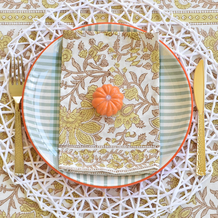 Harvest Mustard - Cotton Table Napkin Set