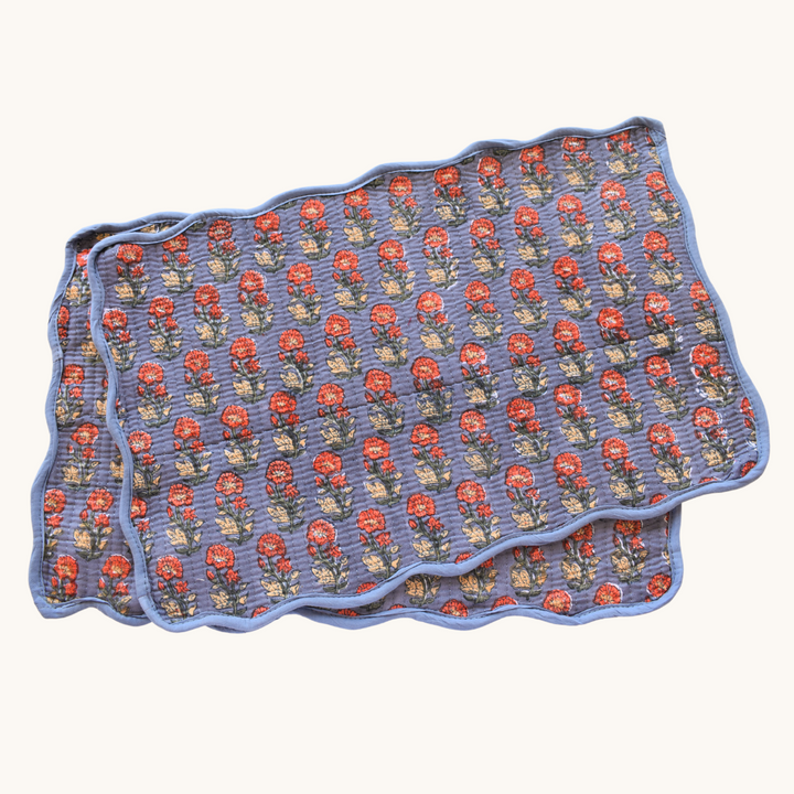 Handcrafted Quilted Cotton Placemats (Set of 6)