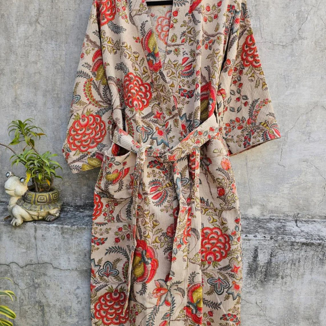 Handcrafted Cotton Women Robe – Comfortable & Stylish