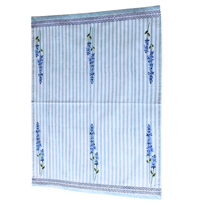 Bluebell Stripe Cotton Tea Towels – Set of 2