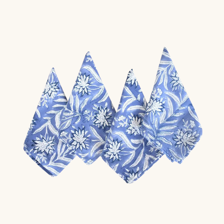 Blue Dusk - Cotton Table Napkins (Set of 4)
