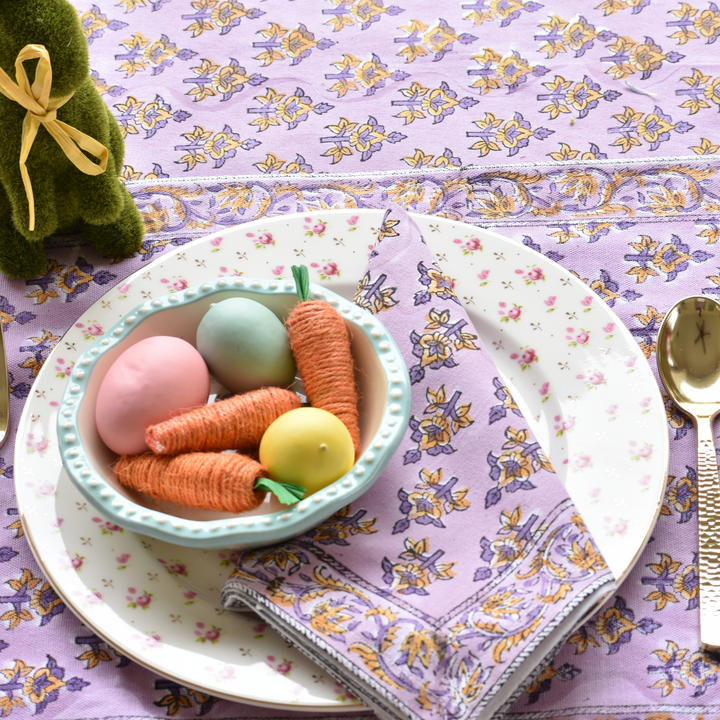 Lavender Floral - Cotton Table Napkin Set
