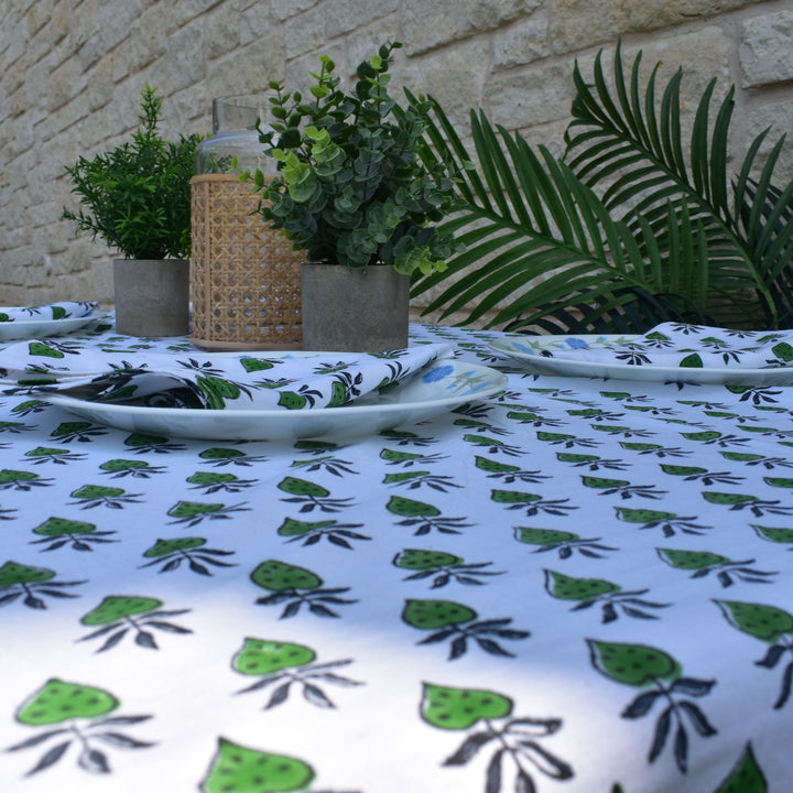 Hand Block Printed Tablecloth – Elegant & Functional