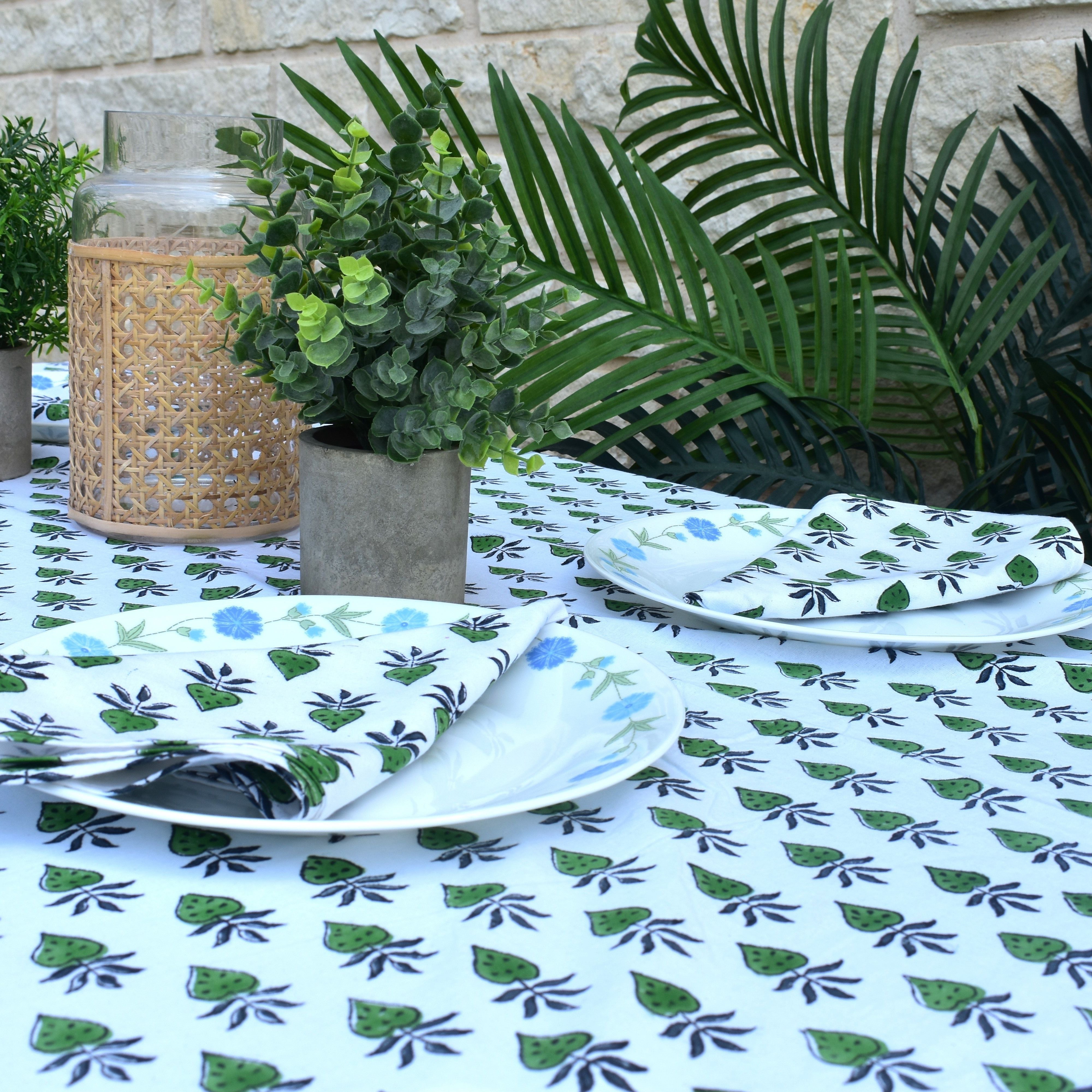 Hand Block Printed Tablecloth – Elegant & Functional