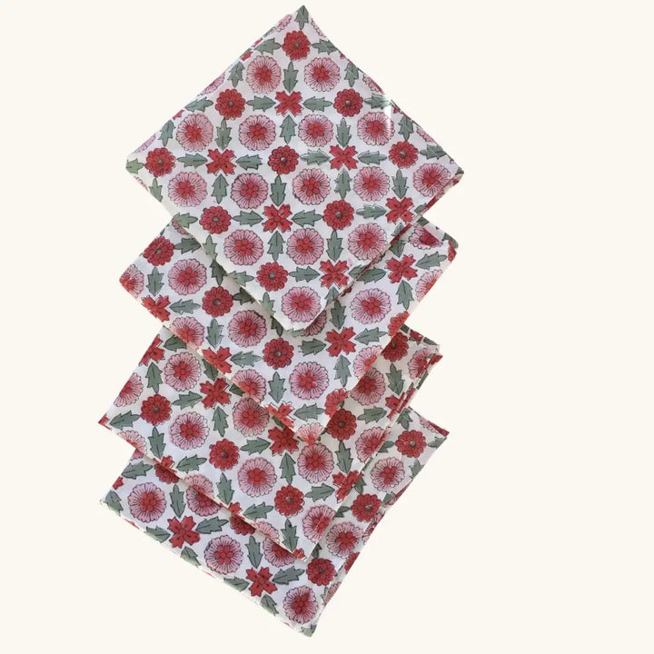 Berry Bloom - Cotton Table Napkins (Set of 4)