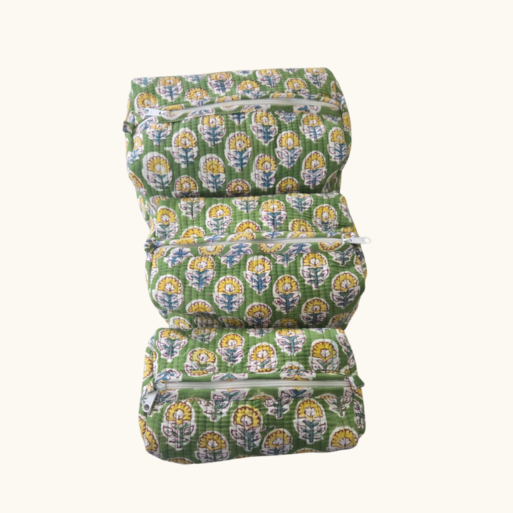 Le Printemps Quilted Vanity Travel Pouch (Set of 3)