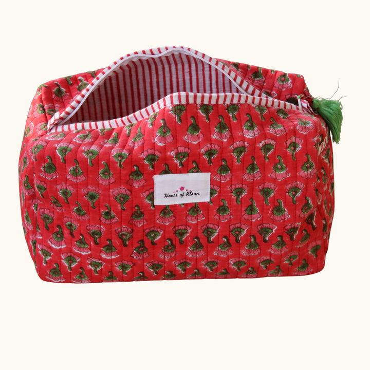 Scarlet Garden Vanity / Travel Pouch